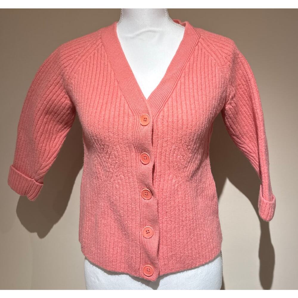 Talbots‎ Pure Merino Wool Pink Sweater Size XL